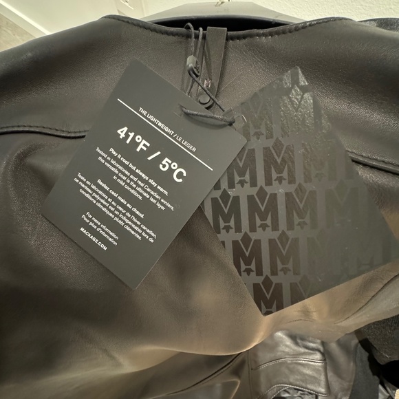 NWT MACKAGE Cali Leather Jacket Black L - Picture 7 of 7